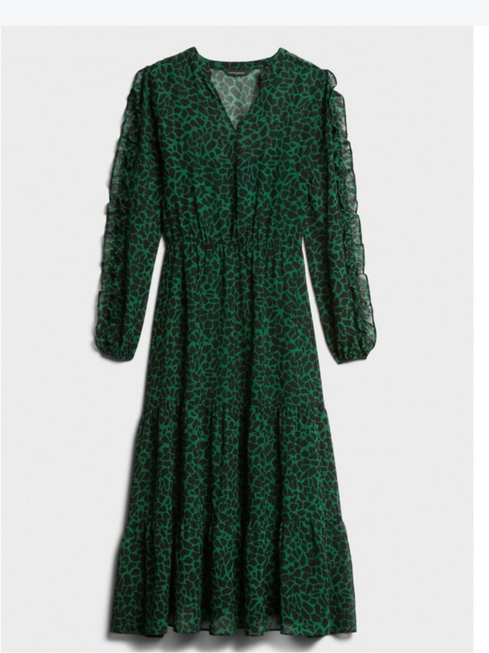 Banana Republic dark green dress